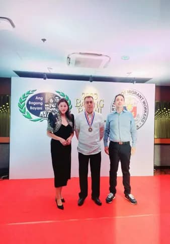 Department of Migrant workers “Bagong Bayani Award" Recipient