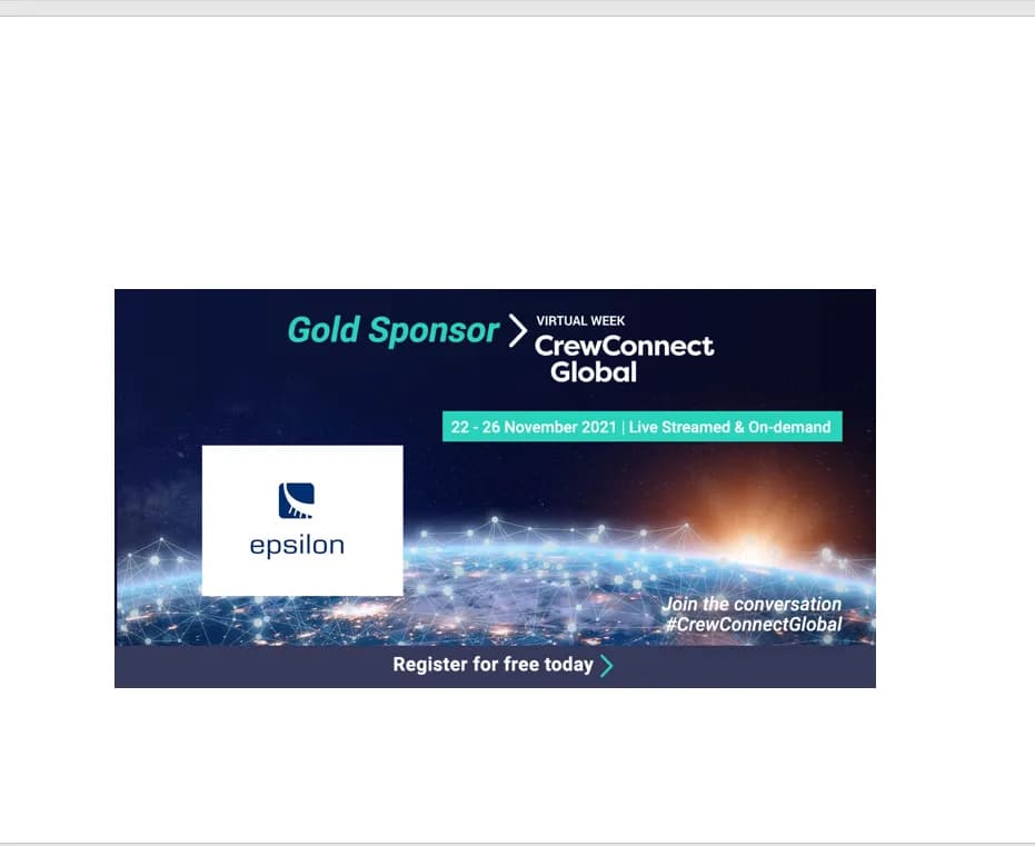 Epsilon Hellas Participation in CrewConnect Global 2021