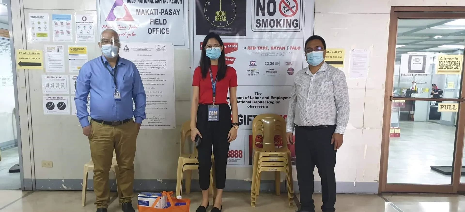 EMSI & KJCM (part of Epsilon Group) donate masks to the Department of Labor and Employment (DOLE) – Manila
